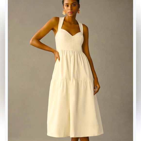 Anthropologie Dresses & Skirts - ANTHROPOLOGIE Forever That Girl Denim Sweetheart Dress SIZE MED